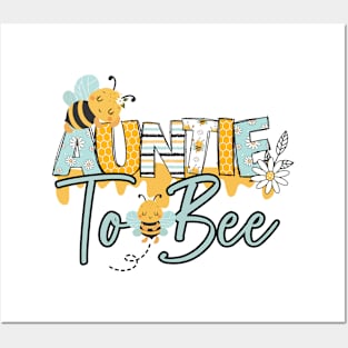 Auntie to bee-Buzzing with Love: Newborn Bee Pun Gift Posters and Art